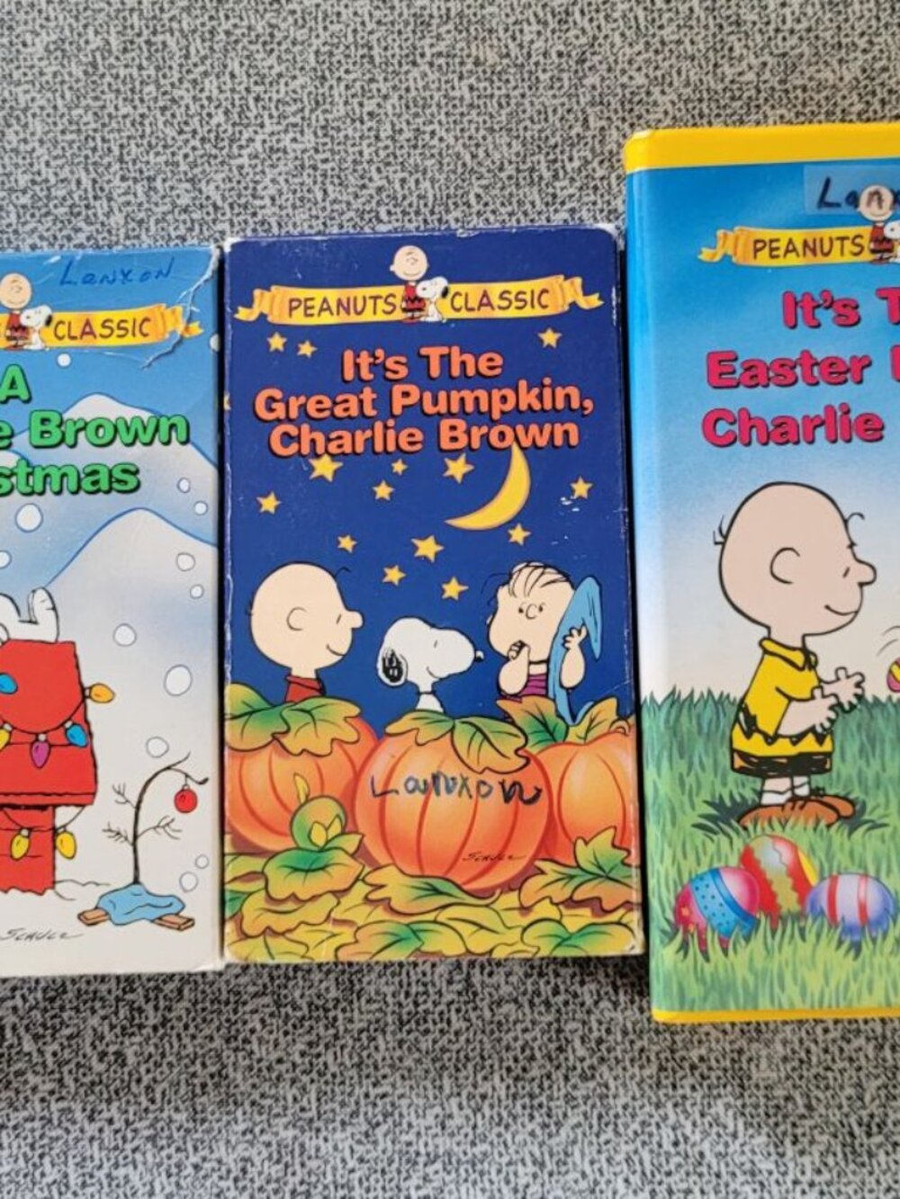 Lot of 3 Vintage Snoopy VHS Movies